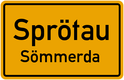 Straßenverzeichnis Sprötau Sömmerda