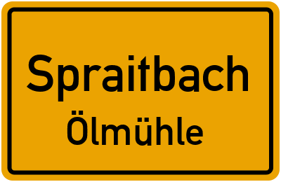 Straßenverzeichnis Spraitbach Ölmühle