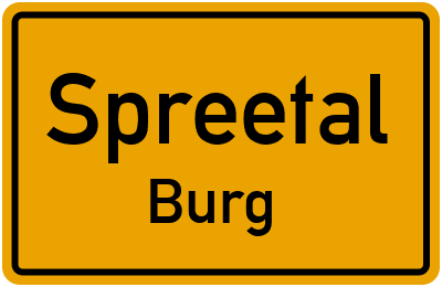 Straßenverzeichnis Spreetal Burg
