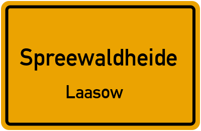 Straßenverzeichnis Spreewaldheide Laasow