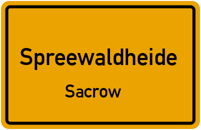 Straßenverzeichnis Spreewaldheide Sacrow