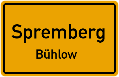 Straßenverzeichnis Spremberg Bühlow