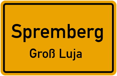 Straßenverzeichnis Spremberg Groß Luja