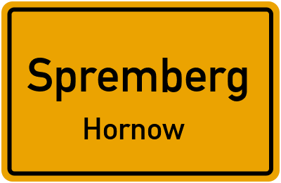 Straßenverzeichnis Spremberg Hornow