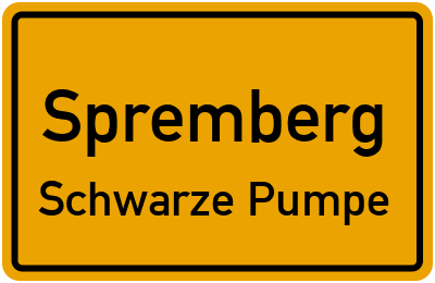 Straßenverzeichnis Spremberg Schwarze Pumpe