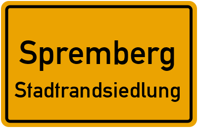 Straßenverzeichnis Spremberg Stadtrandsiedlung