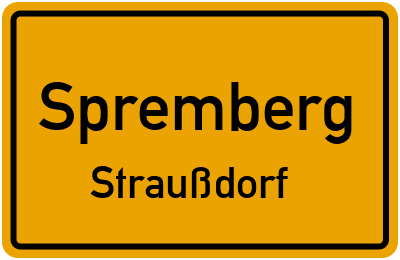 Straßenverzeichnis Spremberg Straußdorf
