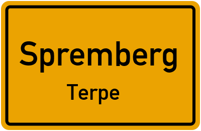 Straßenverzeichnis Spremberg Terpe