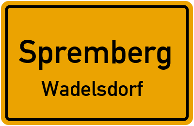 Straßenverzeichnis Spremberg Wadelsdorf
