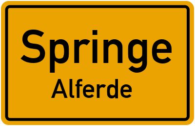 Straßenverzeichnis Springe Alferde