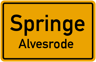 Straßenverzeichnis Springe Alvesrode