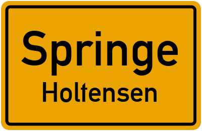 Straßenverzeichnis Springe Holtensen