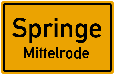 Straßenverzeichnis Springe Mittelrode