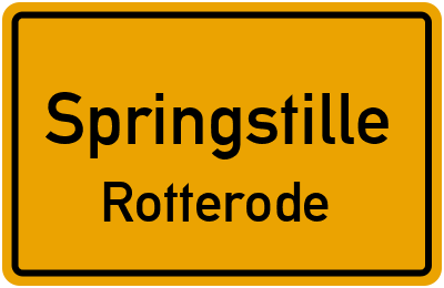 Straßenverzeichnis Springstille Rotterode