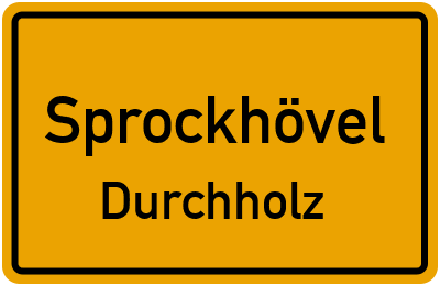 Straßenverzeichnis Sprockhövel Durchholz