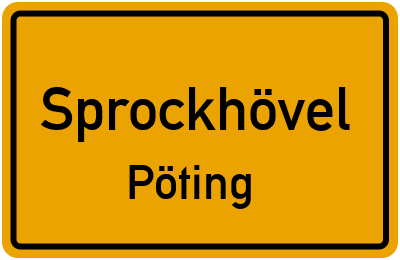 Straßenverzeichnis Sprockhövel Pöting