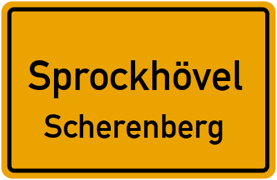 Straßenverzeichnis Sprockhövel Scherenberg