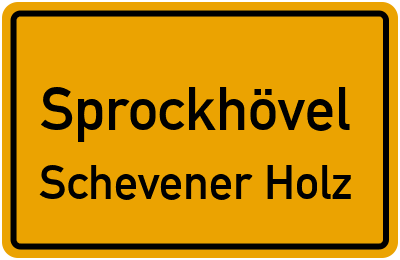 Straßenverzeichnis Sprockhövel Schevener Holz