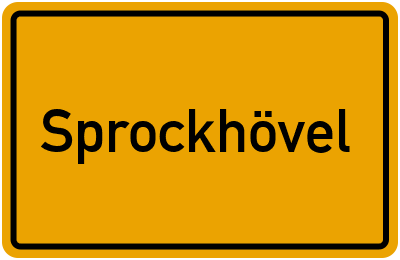 Ortsschild von Sprockhövel in Nordrhein-Westfalen