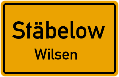 Straßenverzeichnis Stäbelow Wilsen