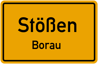 Straßenverzeichnis Stößen Borau