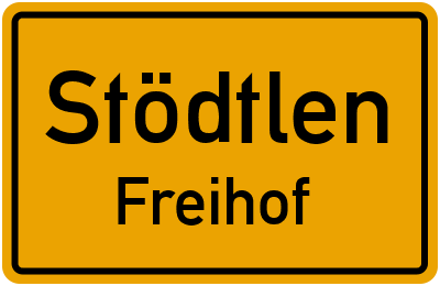 Straßenverzeichnis Stödtlen Freihof