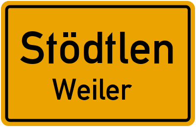 Straßenverzeichnis Stödtlen Weiler