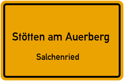 Straßenverzeichnis Stötten am Auerberg Salchenried