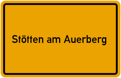 Ortsschild von Gemeinde Stötten am Auerberg in Bayern