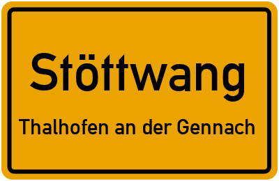 Straßenverzeichnis Stöttwang Thalhofen an der Gennach