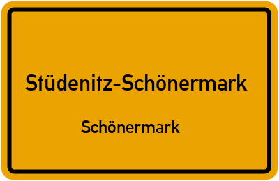 Straßenverzeichnis Stüdenitz-Schönermark Schönermark
