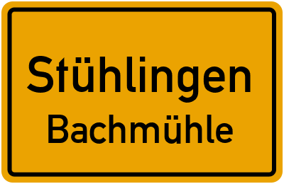 Straßenverzeichnis Stühlingen Bachmühle