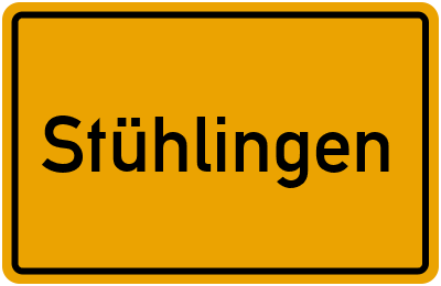 Ortsschild von Stühlingen in Baden-Württemberg