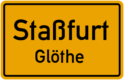 Straßenverzeichnis Staßfurt Glöthe