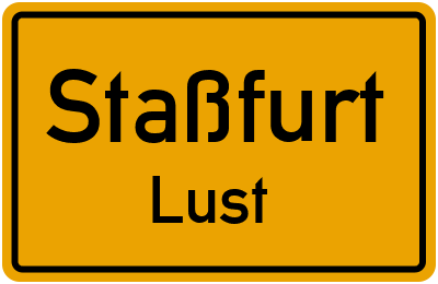 Straßenverzeichnis Staßfurt Lust