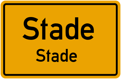 Ortsschild Stade Stade