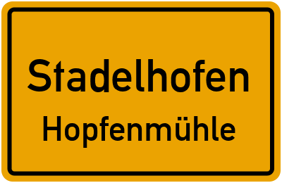 Straßenverzeichnis Stadelhofen Hopfenmühle