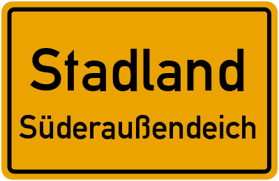 Straßenverzeichnis Stadland Süderaußendeich