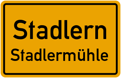 Straßenverzeichnis Stadlern Stadlermühle