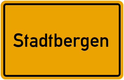 Ortsschild von Stadt Stadtbergen in Bayern