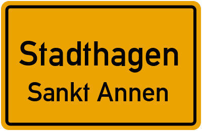 Straßenverzeichnis Stadthagen Sankt Annen