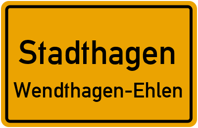 Straßenverzeichnis Stadthagen Wendthagen-Ehlen