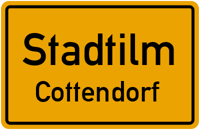 Ortsschild Stadtilm Cottendorf