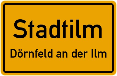 Straßenverzeichnis Stadtilm Dörnfeld an der Ilm