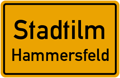 Ortsschild Stadtilm Hammersfeld