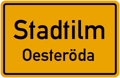Straßenverzeichnis Stadtilm Oesteröda
