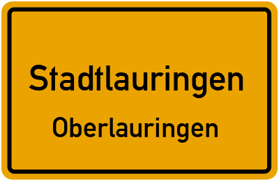 Straßenverzeichnis Stadtlauringen Oberlauringen