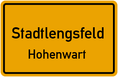 Straßenverzeichnis Stadtlengsfeld Hohenwart