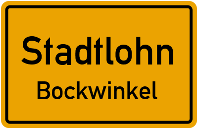 Straßenverzeichnis Stadtlohn Bockwinkel
