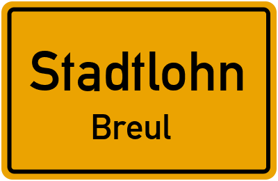 Straßenverzeichnis Stadtlohn Breul